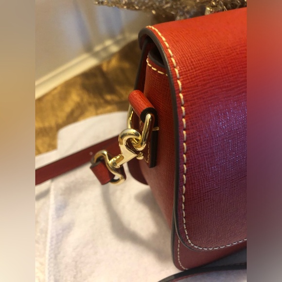 Dooney & Bourke Elegant Small Saddle Crossbody Bag - Picture 3 of 8
